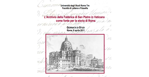 Giornata di Studi sull'Archivio della Fabbrica di San Pietro in Vaticano